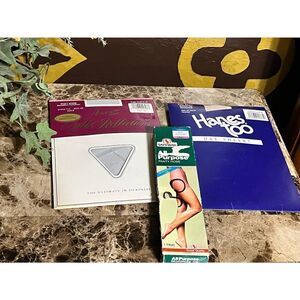 Vintage Pantyhose 3 Pair Hanes Too, Safeway and Hanes Silk Reflections.